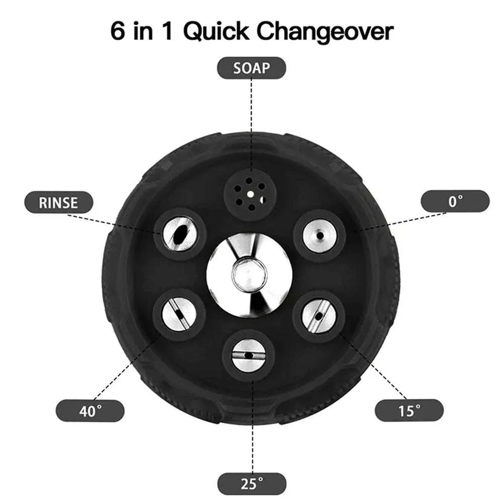 6-in-1 Pressure Washer Nozzle for Faster, Easier Cleaning - Image 12