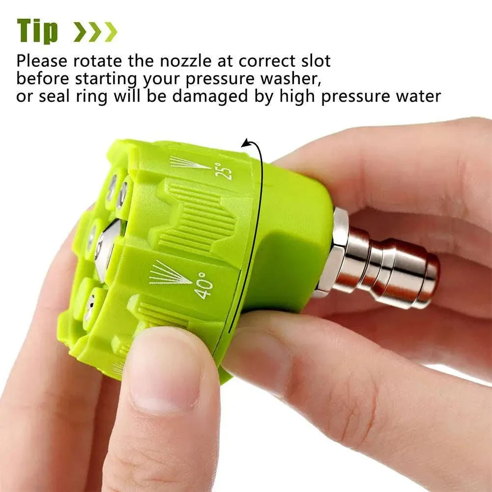 6-in-1 Pressure Washer Nozzle for Faster, Easier Cleaning - Image 4