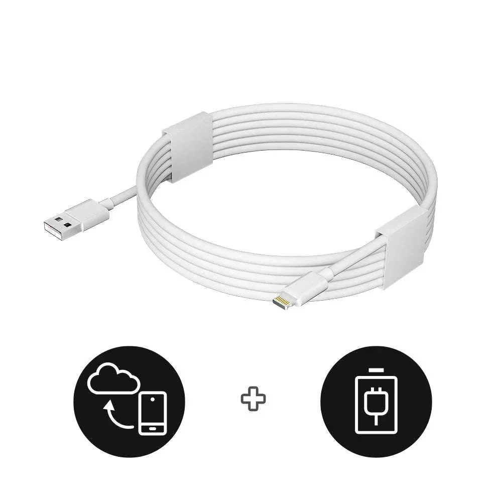6-Pack 6ft Lightning Charging Cables for iPhone Fast Charge 2.4A - Image 2