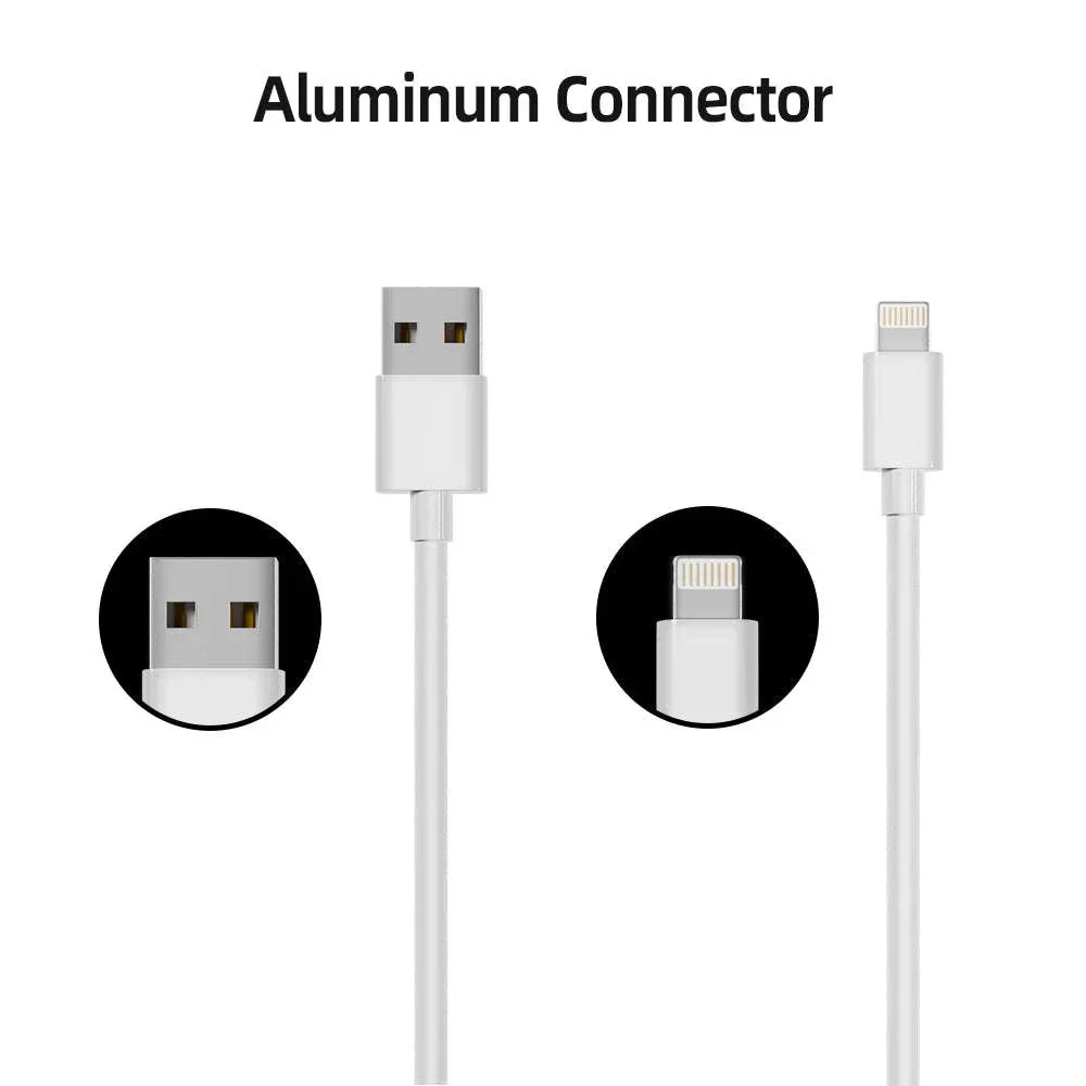 6-Pack 6ft Lightning Charging Cables for iPhone Fast Charge 2.4A - Image 5