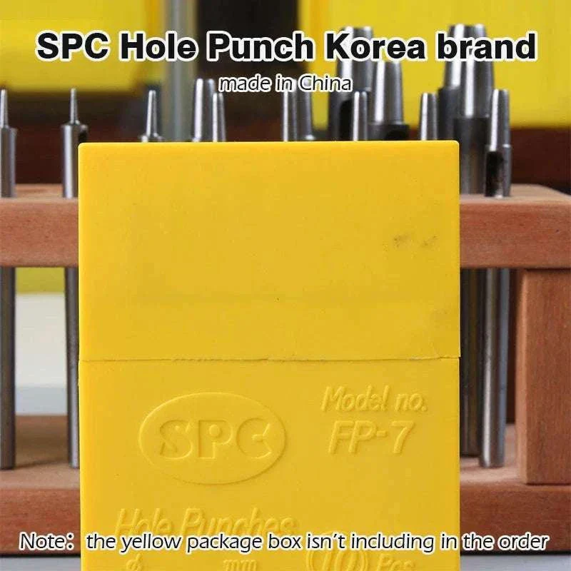 6-Piece Steel Hole Punch Set for Leather, Belts, Paper & Crafts - Image 6