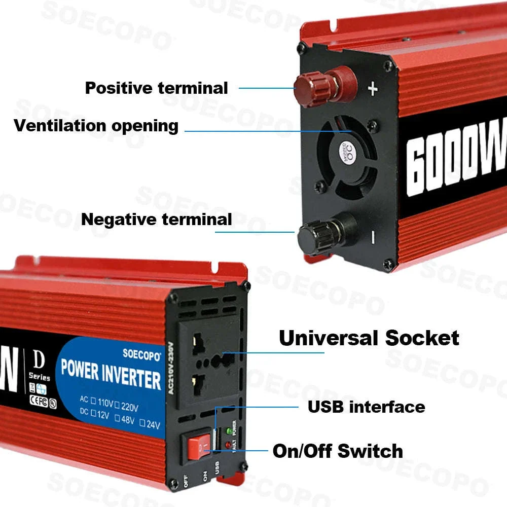 6000W Solar Power Kit with Inverter & 100A Controller for Off-Grid Use - Image 2