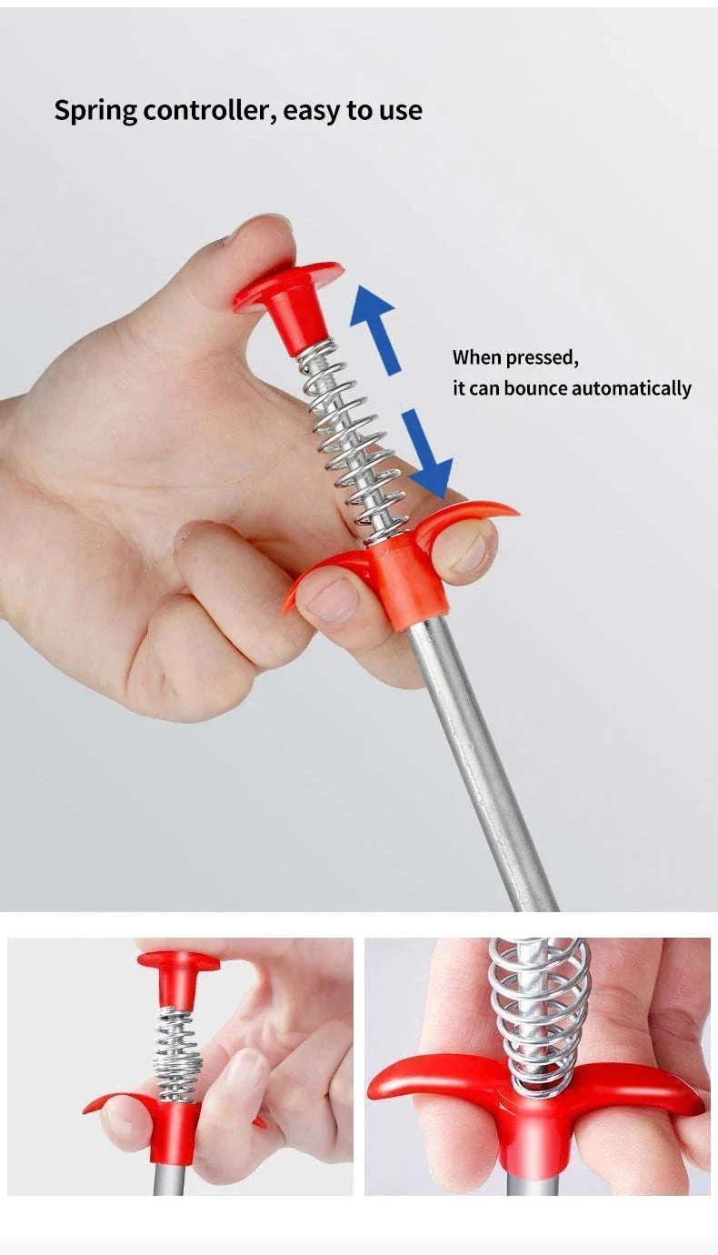 60cm Spring Pipe Dredging Tool for Clogs and Small Item Retrieval - Image 11