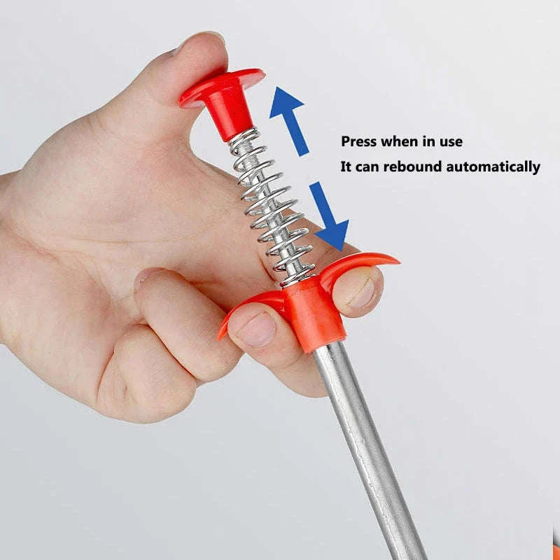 60cm Spring Pipe Dredging Tool for Clogs and Small Item Retrieval - Image 3