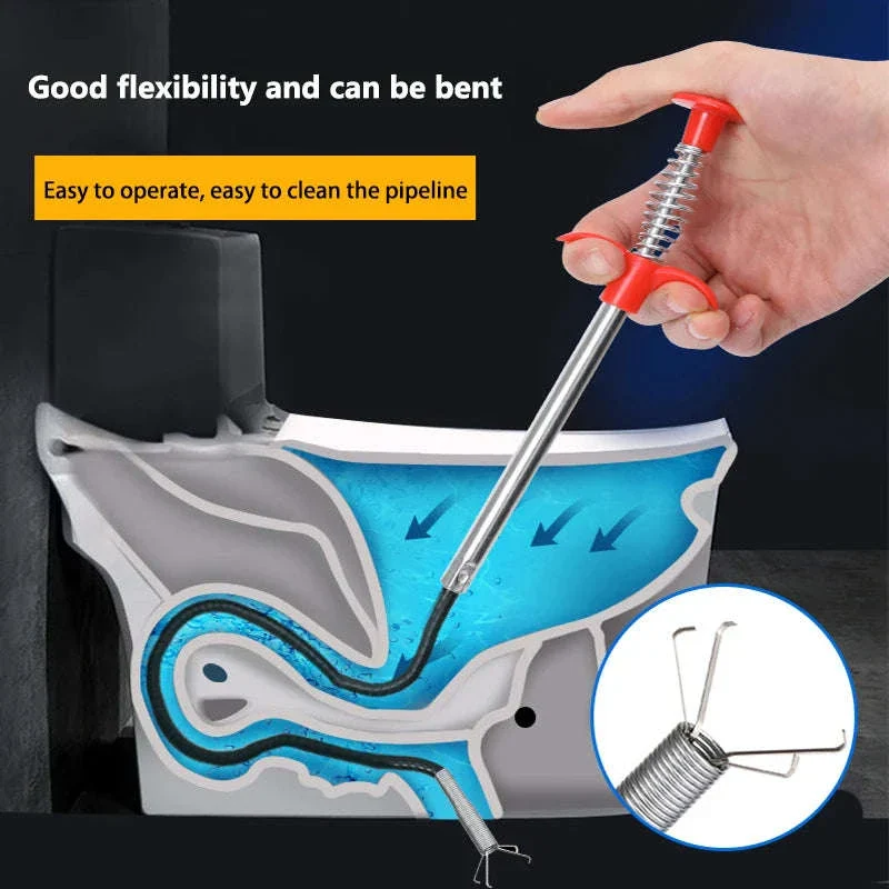 60cm Spring Pipe Dredging Tool for Clogs and Small Item Retrieval - Image 4
