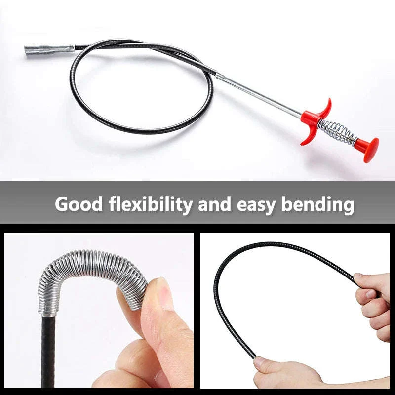 60cm Spring Pipe Dredging Tool for Clogs and Small Item Retrieval - Image 5