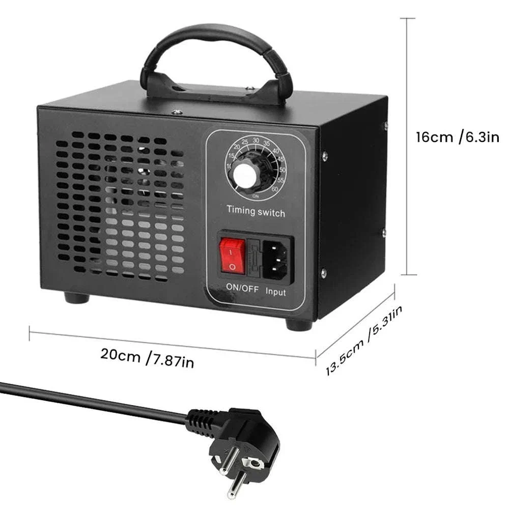 60g/h Ozone Generator Air Purifier for Home, Car & Office - Image 11