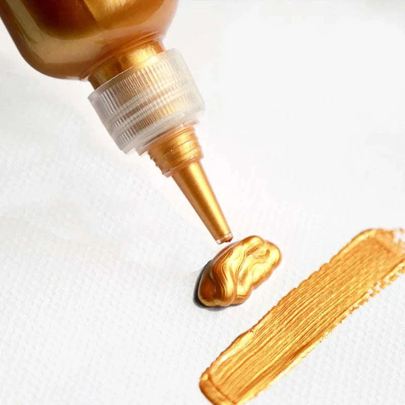 60ml Gold Metallic Acrylic Paint for DIY Projects - Image 11