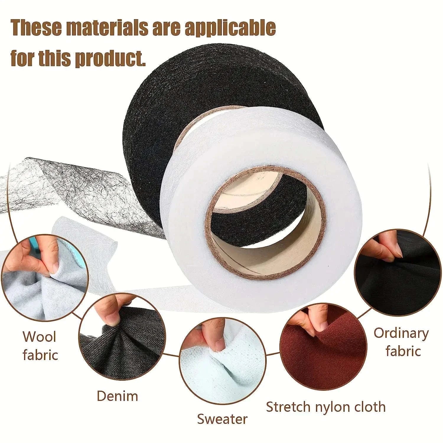 64M Iron-On Hem Tape for Quick No-Sew Clothing Repairs - Image 5