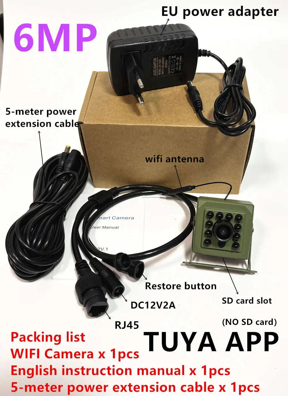 Tuya 6MP/4MP Mini WiFi POE IP Camera with Motion Detection - Image 41
