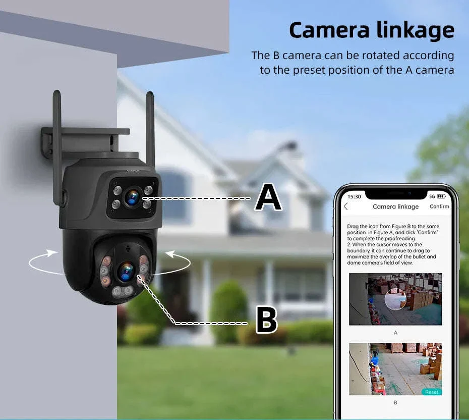 6MP Dual Lens WiFi PTZ Outdoor Security Camera with Human Detection - Image 18