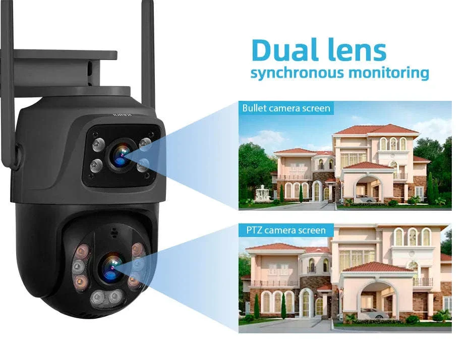 6MP Dual Lens WiFi PTZ Outdoor Security Camera with Human Detection - Image 9