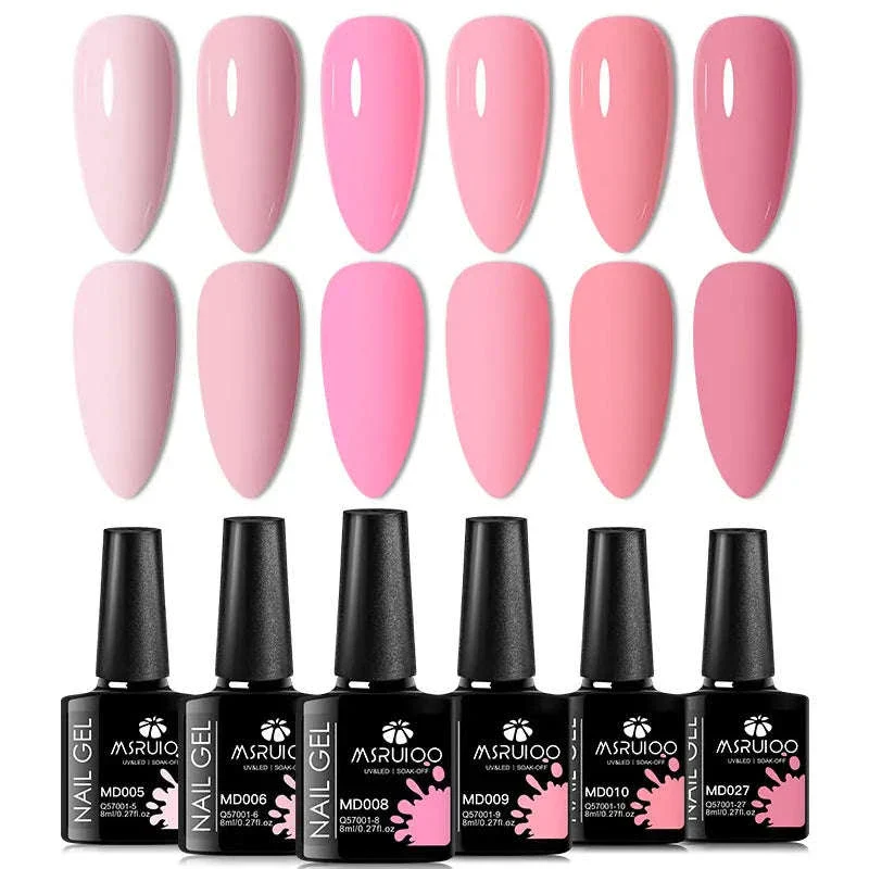 6-Piece All-Season Gel Nail Polish Set for Lasting Color - Image 13