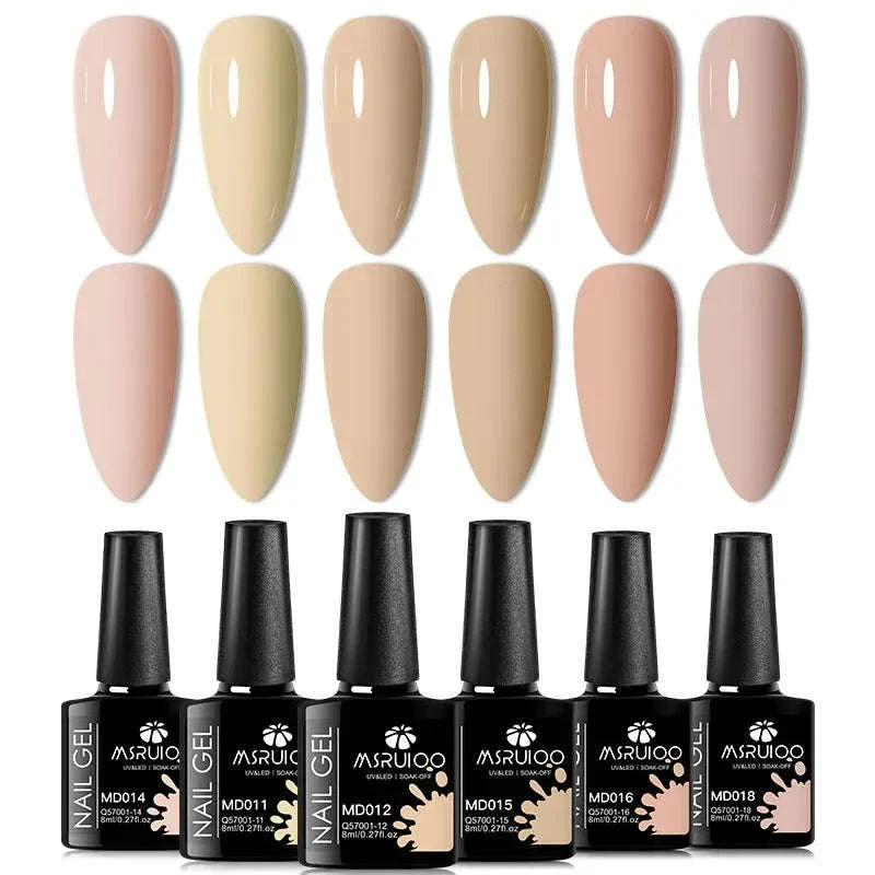 6-Piece All-Season Gel Nail Polish Set for Lasting Color - Image 14