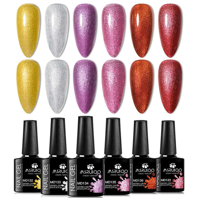 6-Piece All-Season Gel Nail Polish Set for Lasting Color - Image 17