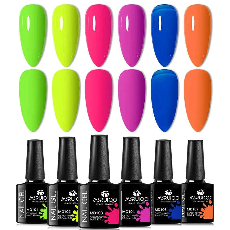 6-Piece All-Season Gel Nail Polish Set for Lasting Color - Image 19