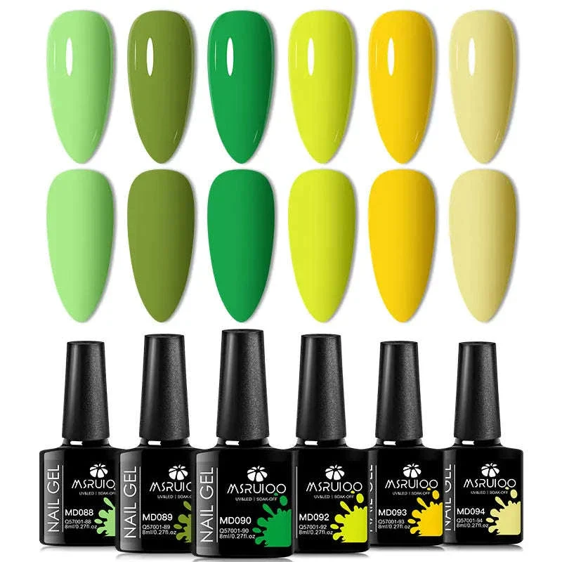 6-Piece All-Season Gel Nail Polish Set for Lasting Color - Image 23