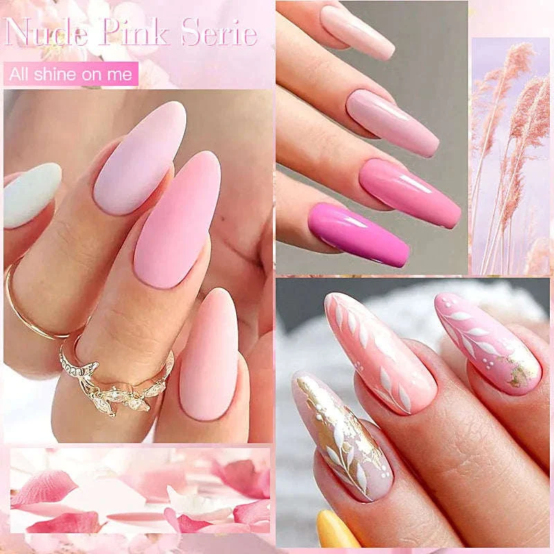 6-Piece All-Season Gel Nail Polish Set for Lasting Color - Image 4