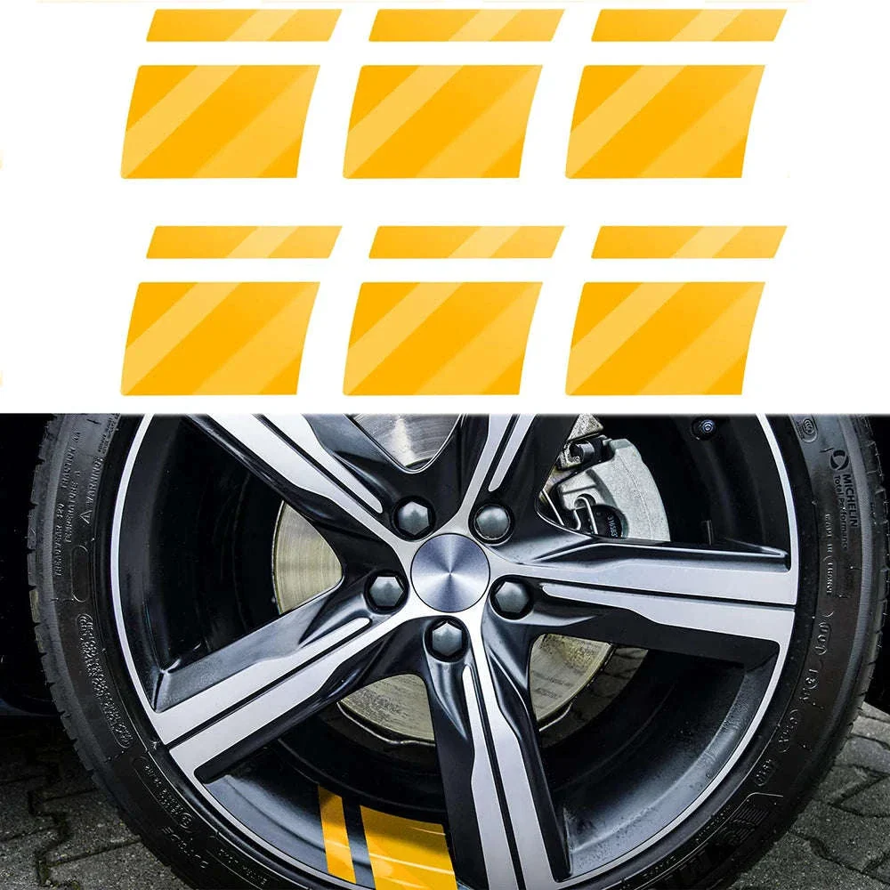 6-Piece Car Wheel Hub Stickers for a Sharper Wheel Look - Image 10
