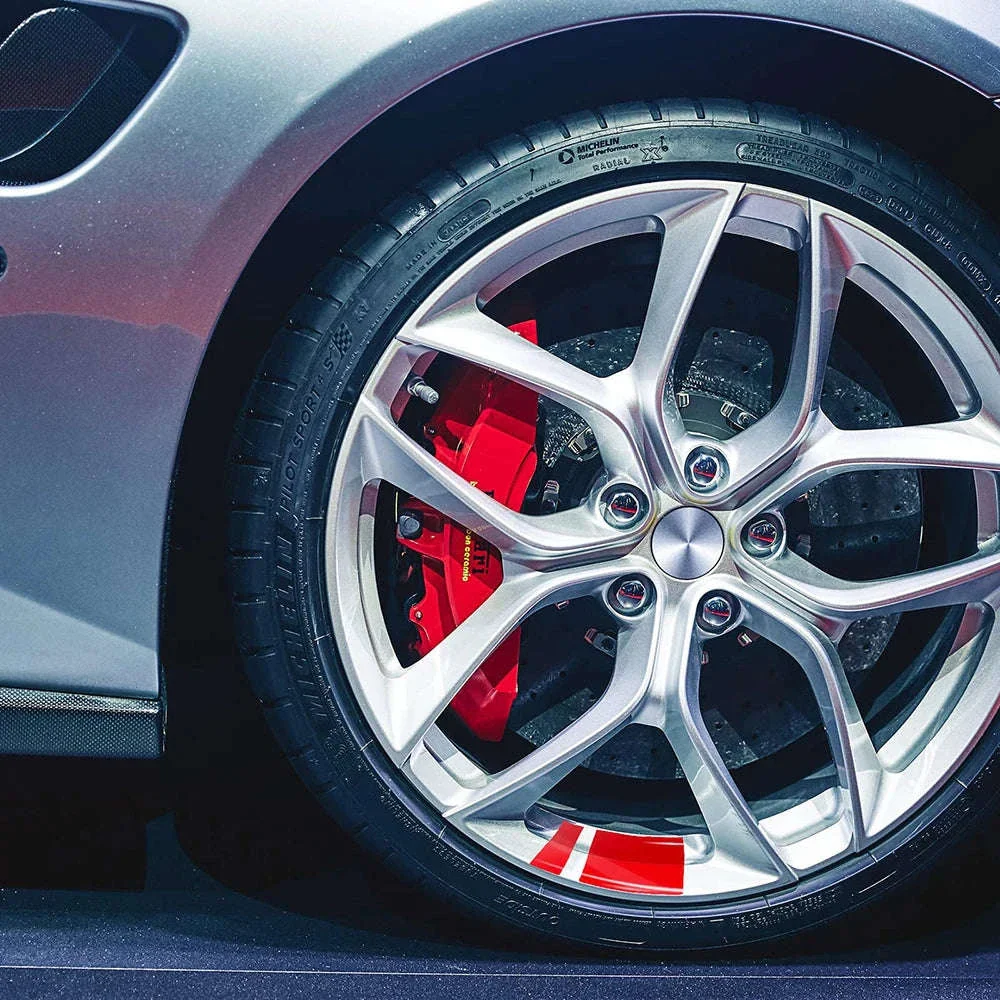 6-Piece Car Wheel Hub Stickers for a Sharper Wheel Look - Image 4