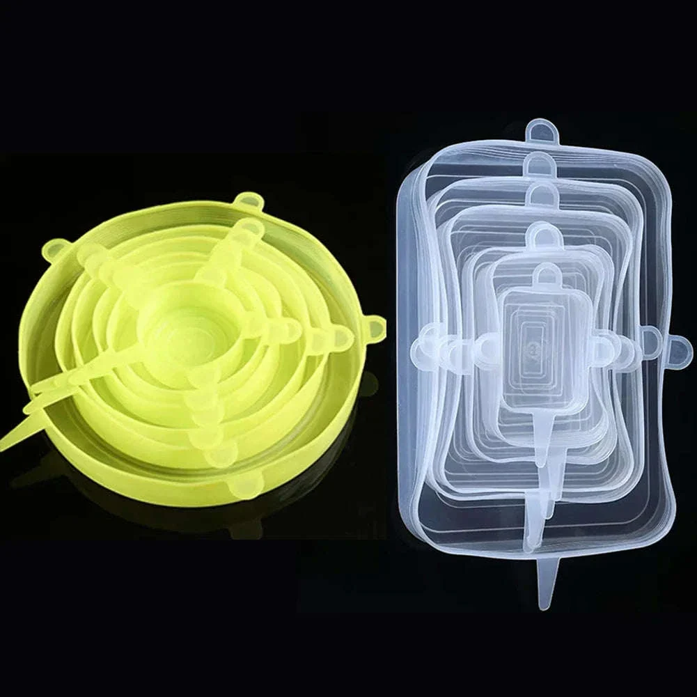 6-Piece Silicone Stretch Lid Set for Bowls and Microwave - Image 21