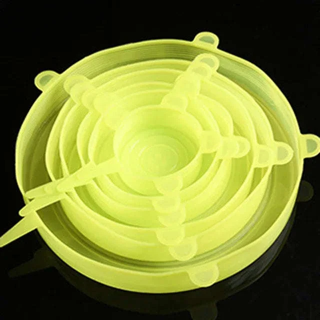 6-Piece Silicone Stretch Lid Set for Bowls and Microwave - Image 26