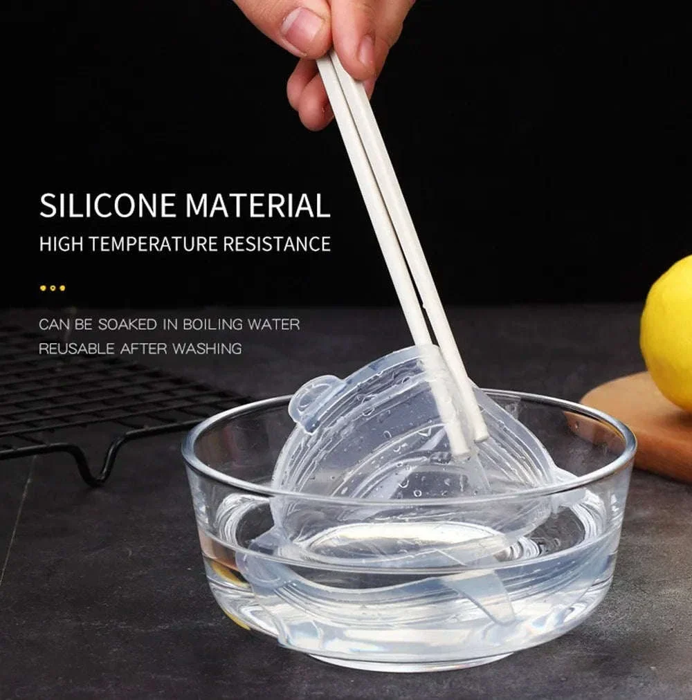 6-Piece Silicone Stretch Lid Set for Bowls and Microwave - Image 9