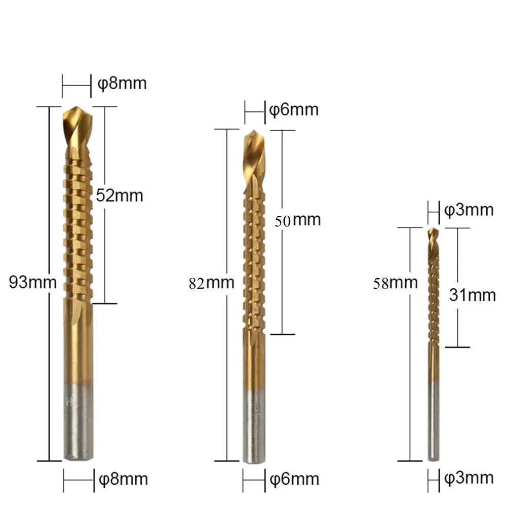 6-Piece Titanium Step & Saw Drill Bit Set for Clean Results - Image 4