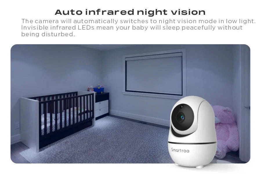 7" HD Baby Monitor with 1080P Display, Night Vision & 1000ft Range - Image 11