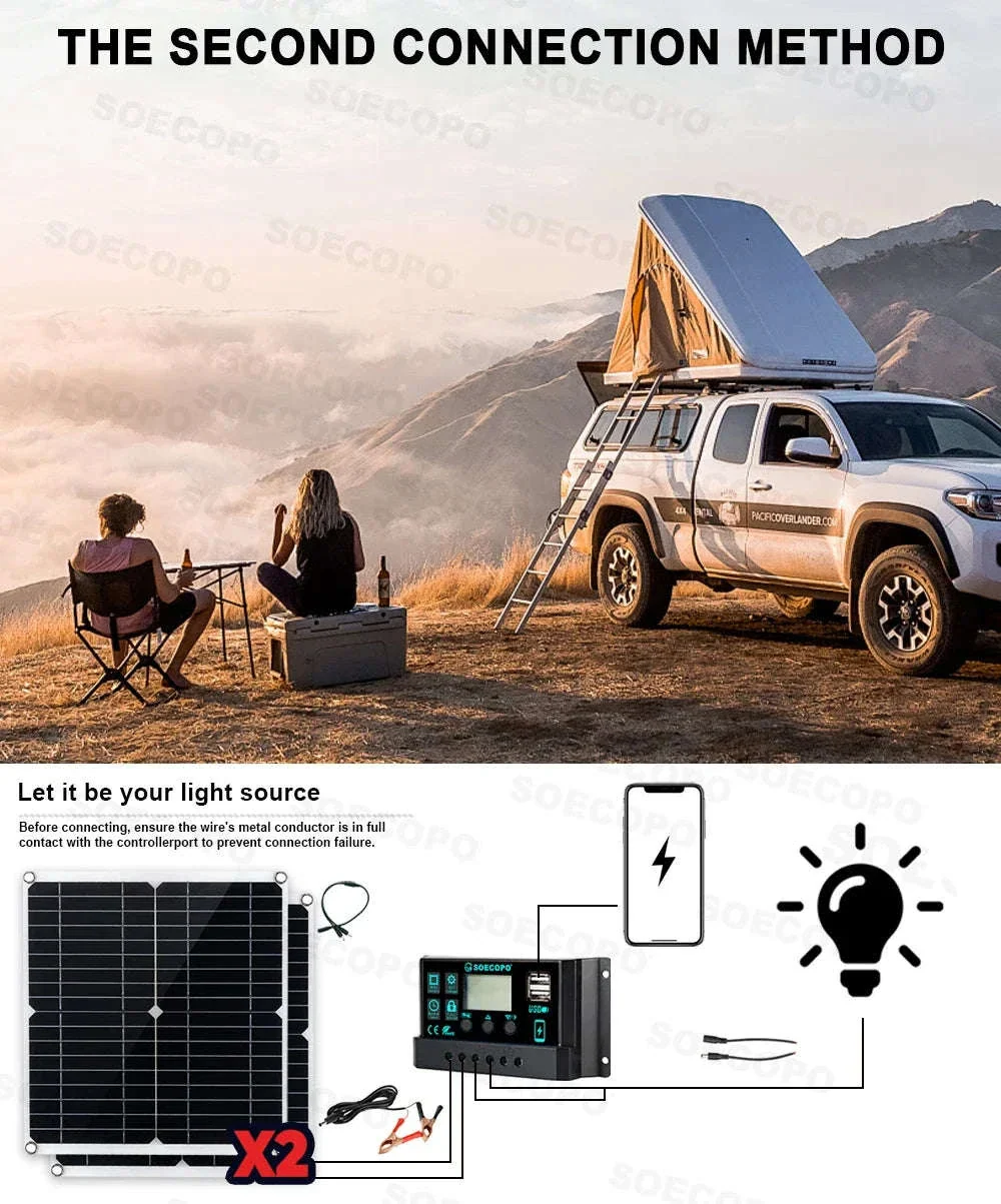 Portable Solar Power Kit 7000W Peak Inverter with 600W Panels - Image 12
