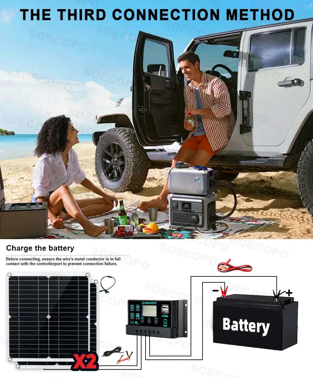 Portable Solar Power Kit 7000W Peak Inverter with 600W Panels - Image 13