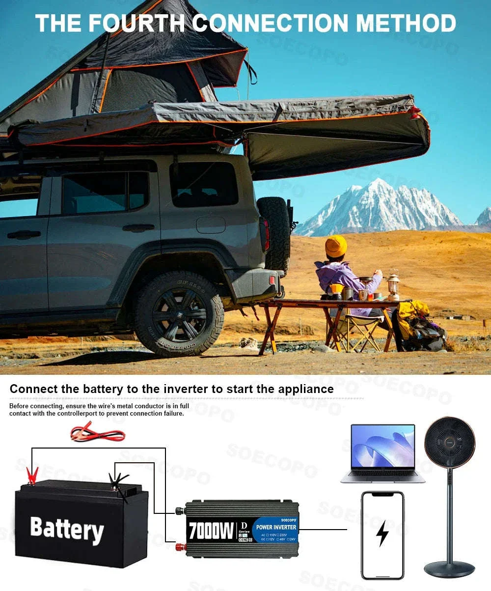 Portable Solar Power Kit 7000W Peak Inverter with 600W Panels - Image 14