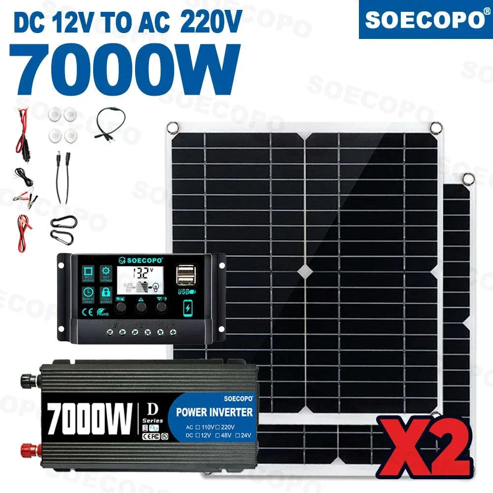 Portable Solar Power Kit 7000W Peak Inverter with 600W Panels - Image 16