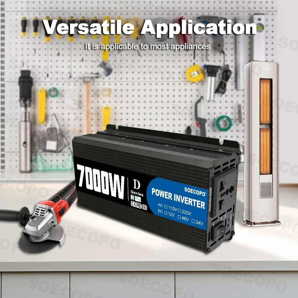 7000W Peak Power Inverter 12V/24V/48V DC to 110V/220V AC with USB - Image 6