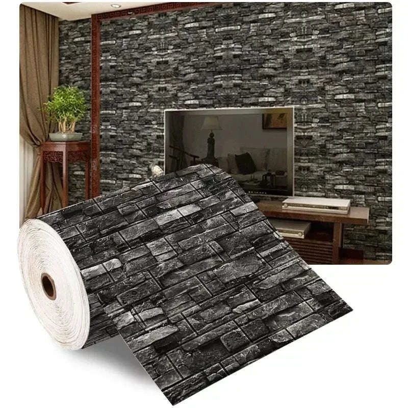 3D Foam Brick Wallpaper Roll – Peel and Stick Wall Covering - Image 15