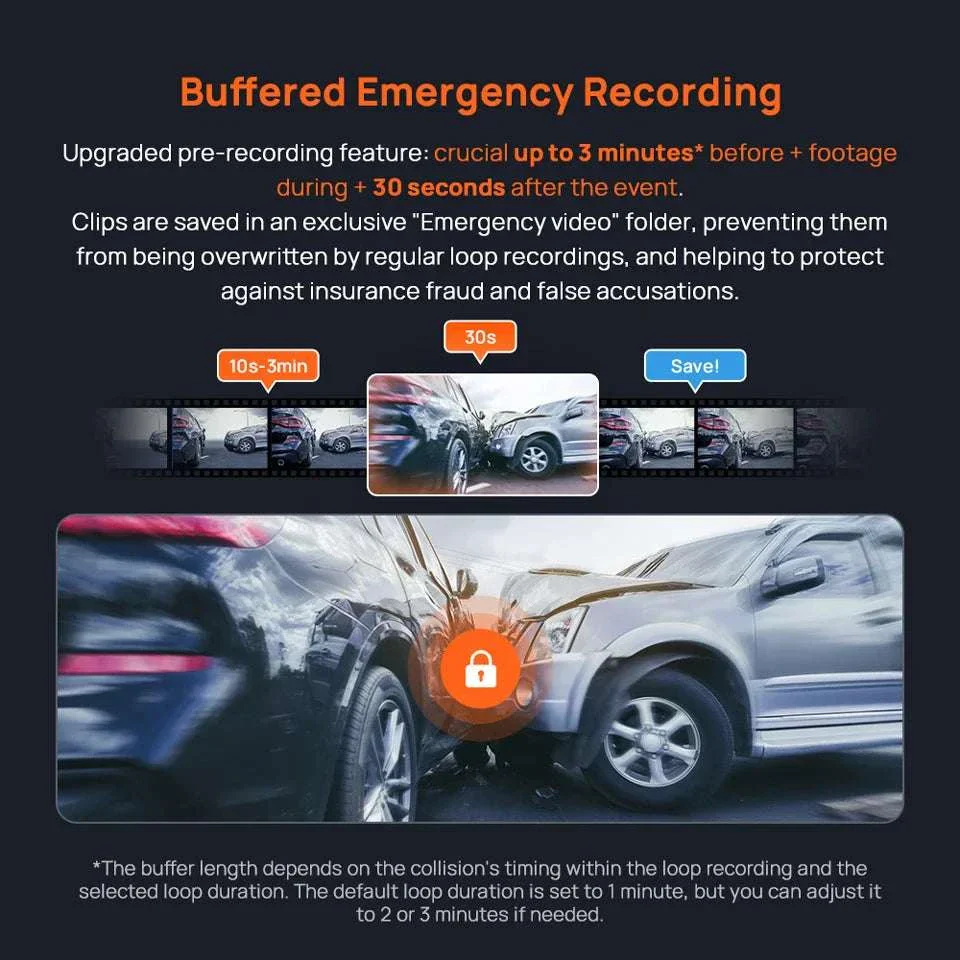 70mai A800SE 4K Dash Cam with GPS, ADAS & Voice Control - Image 10