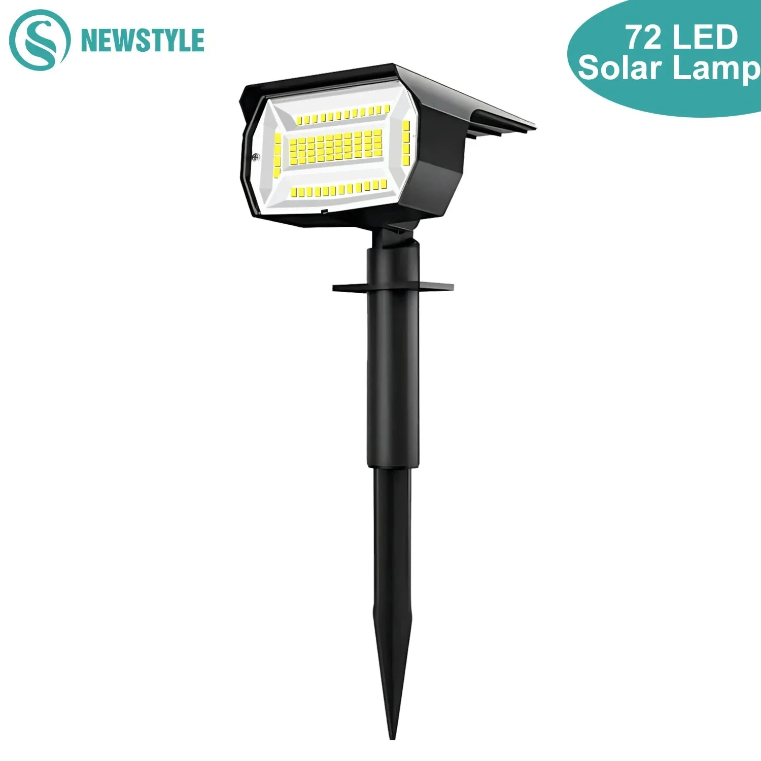 Solar Landscape Lights Outdoor Waterproof Spotlights, 72/68 LED
