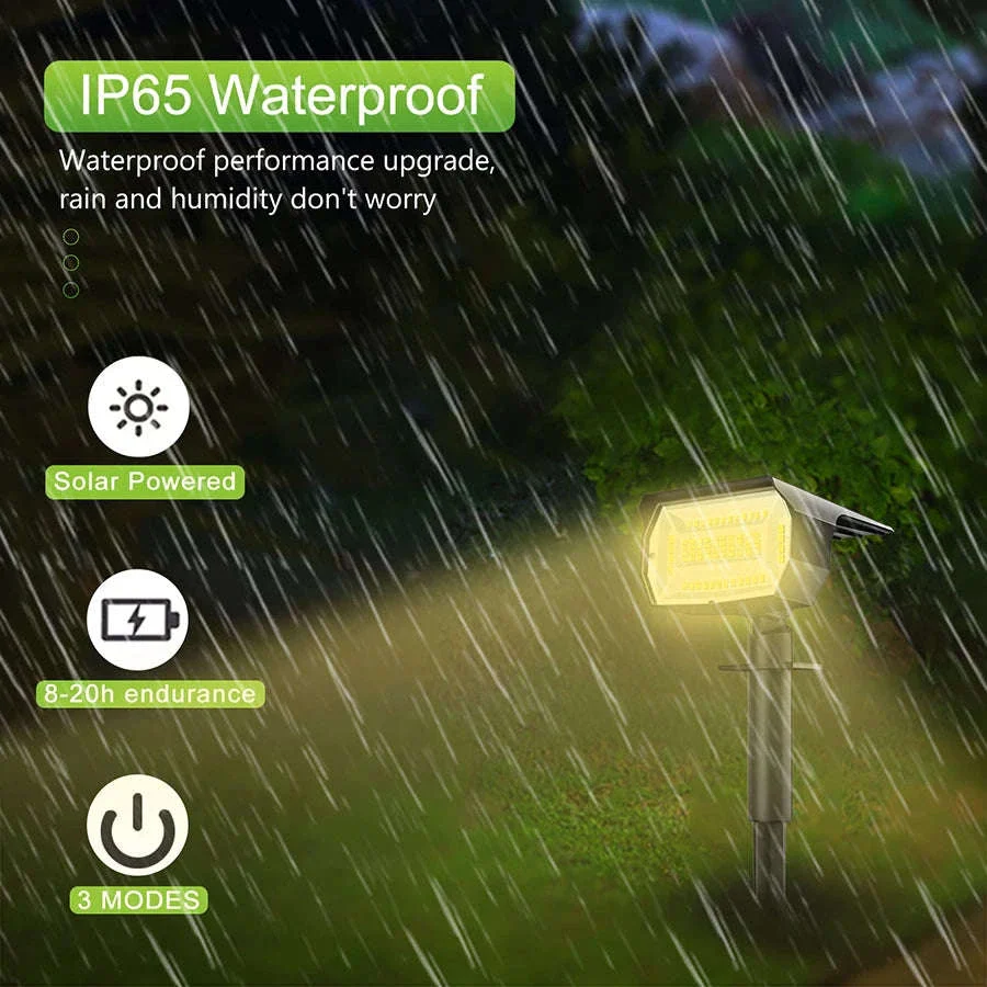 Solar Landscape Lights Outdoor Waterproof Spotlights, 72/68 LED - Image 11
