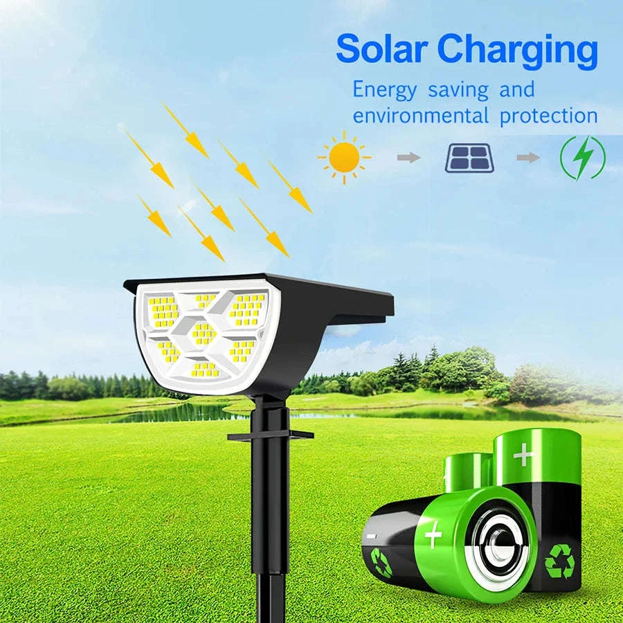 Solar Landscape Lights Outdoor Waterproof Spotlights, 72/68 LED - Image 21