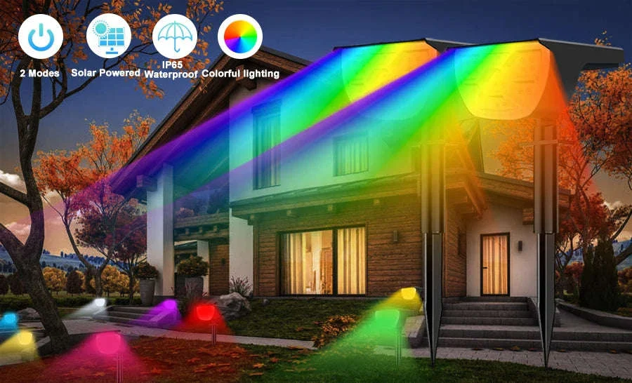 Solar Landscape Lights Outdoor Waterproof Spotlights, 72/68 LED - Image 28