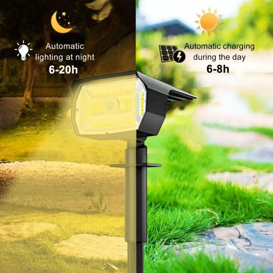 Solar Landscape Lights Outdoor Waterproof Spotlights, 72/68 LED - Image 31