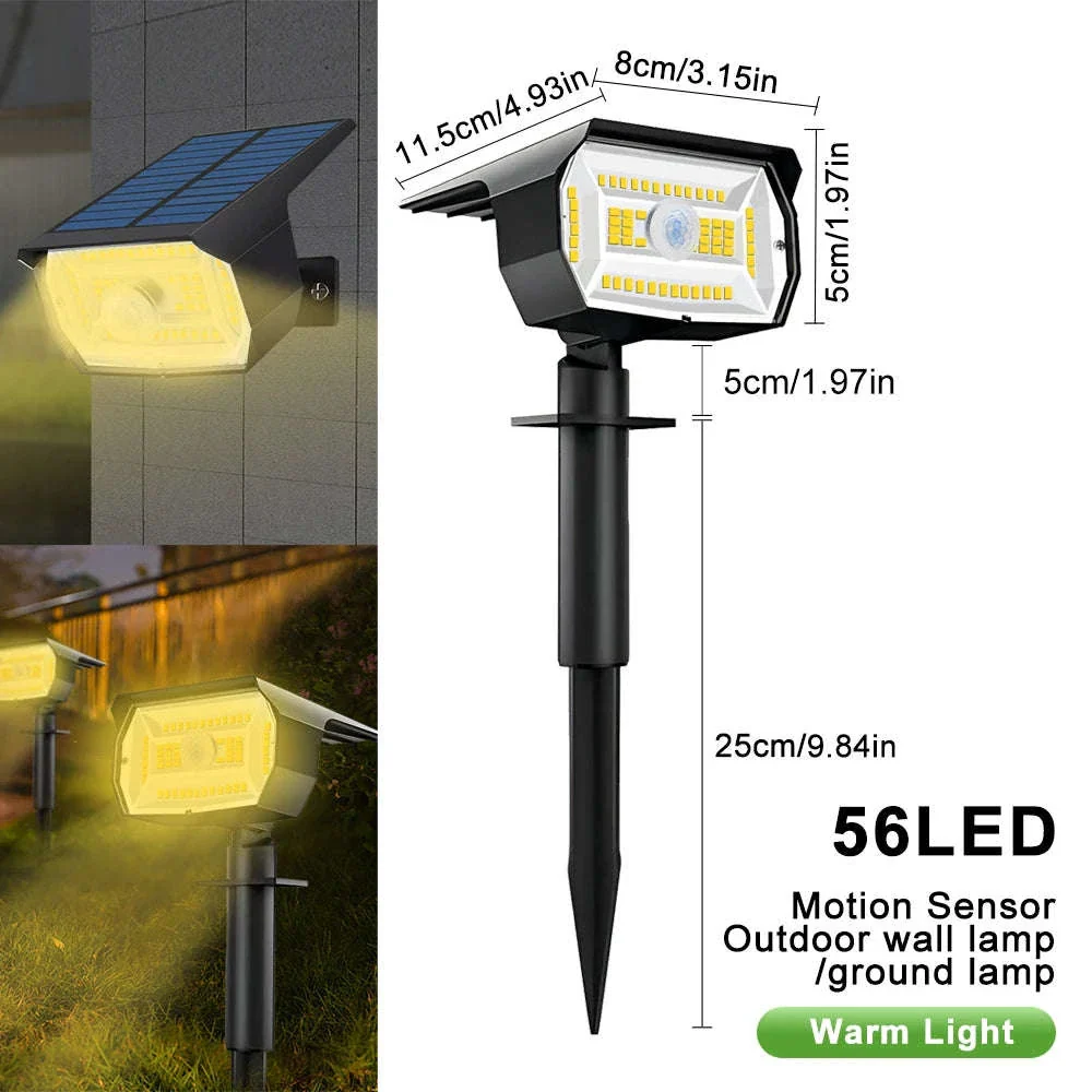 Solar Landscape Lights Outdoor Waterproof Spotlights, 72/68 LED - Image 40