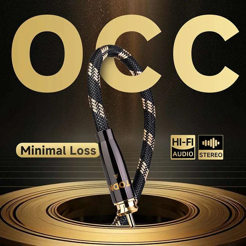 75 Ohm Digital Coaxial RCA Audio Cable for HiFi & Subwoofer Systems - Image 2