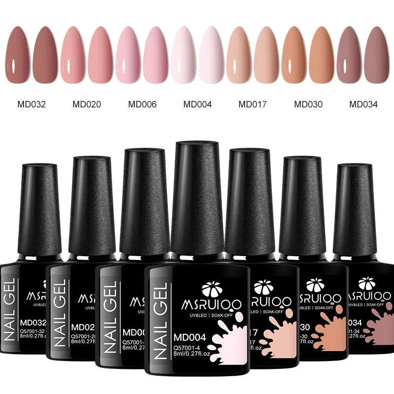 7-Piece Gel Nail Polish Set for DIY Nail Art at Home - Image 11