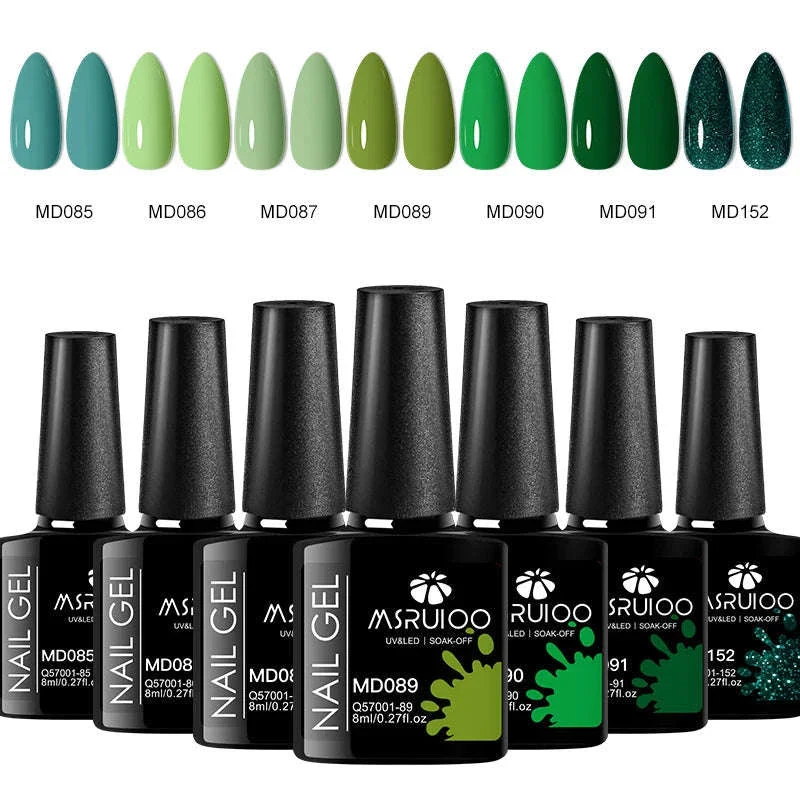 7-Piece Gel Nail Polish Set for DIY Nail Art at Home - Image 12
