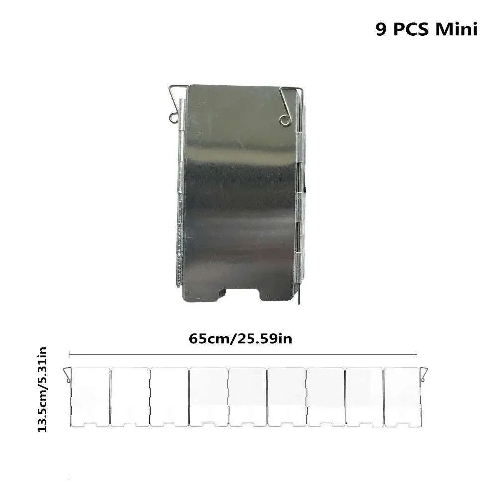 Camping Stove Wind Shield Aluminum Alloy for Stable Outdoor Cooking - Image 10
