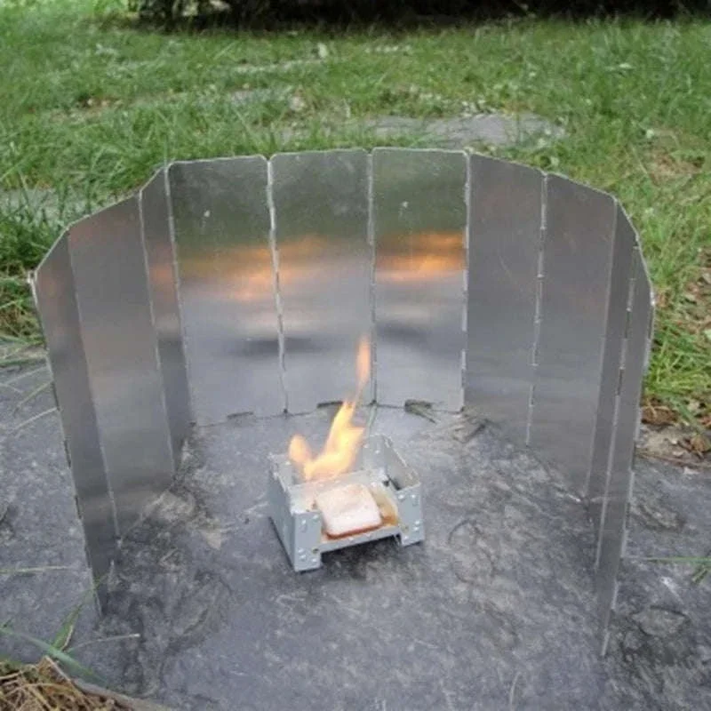 Camping Stove Wind Shield Aluminum Alloy for Stable Outdoor Cooking - Image 5