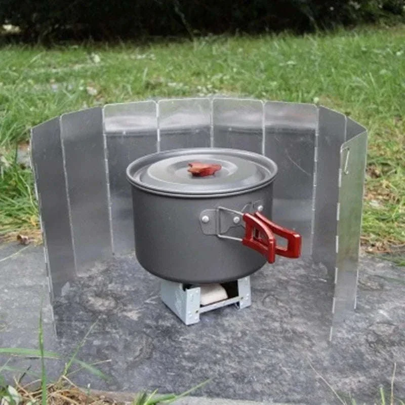Camping Stove Wind Shield Aluminum Alloy for Stable Outdoor Cooking - Image 6