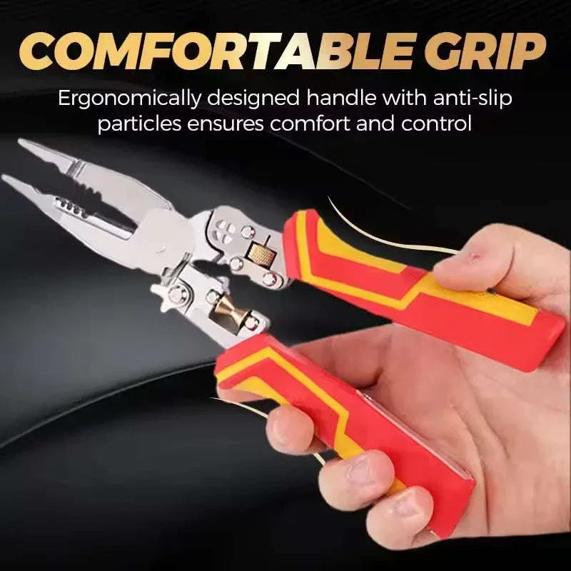 8-in-1 Multi-Function Wire Stripper, Cutter & Crimping Pliers Tool - Image 3