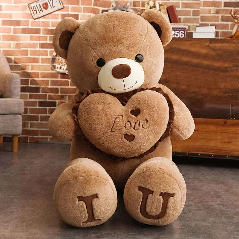 Giant Love Plush Bear for Soft Cuddles and Cozy Decor - Image 5